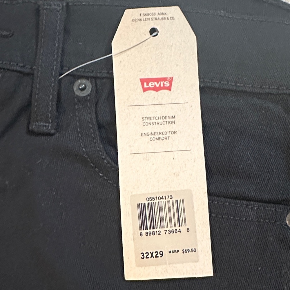 Levi's Men's Skinny Black Jeans - Picture 4 of 8